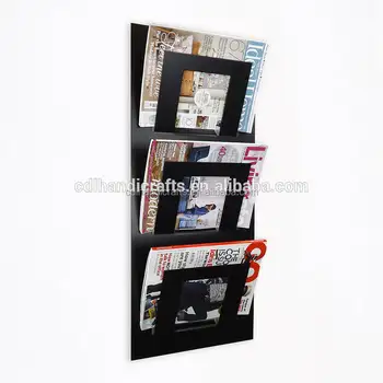 3 Pockets Wall Magazine Rack Magezine Decorative 3 Pockets Wall Magazine Rack
