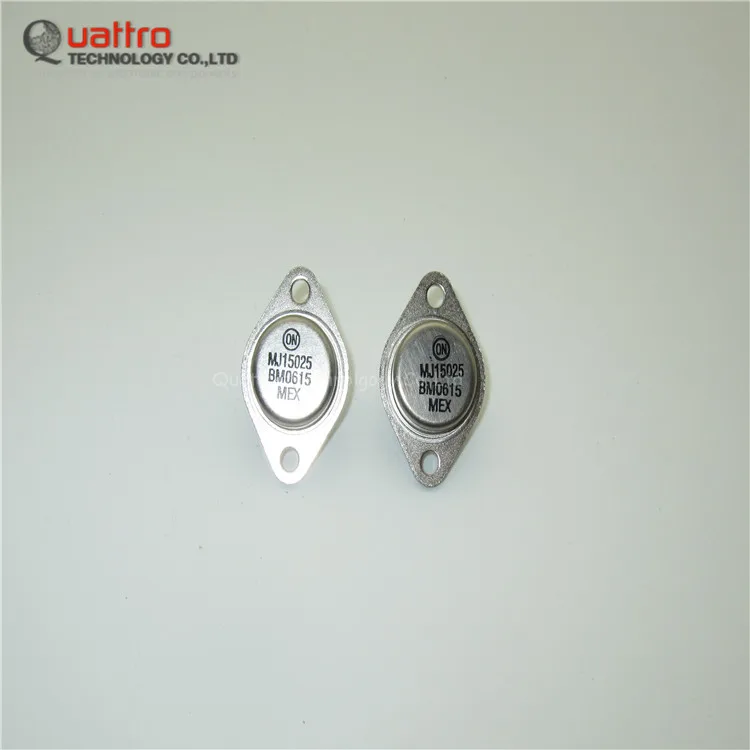 2 Pezzi Di Transistor Di Potenza Bipolare MJ15025, 250V, Silicio PNP, Marca ON