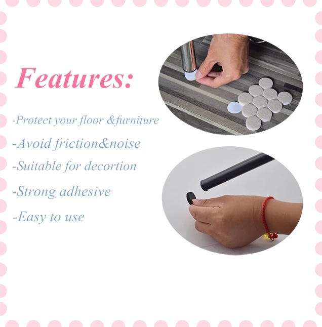 Customized Strong Adhesive Felt Sticker Chair Legs Pads Buy Felt