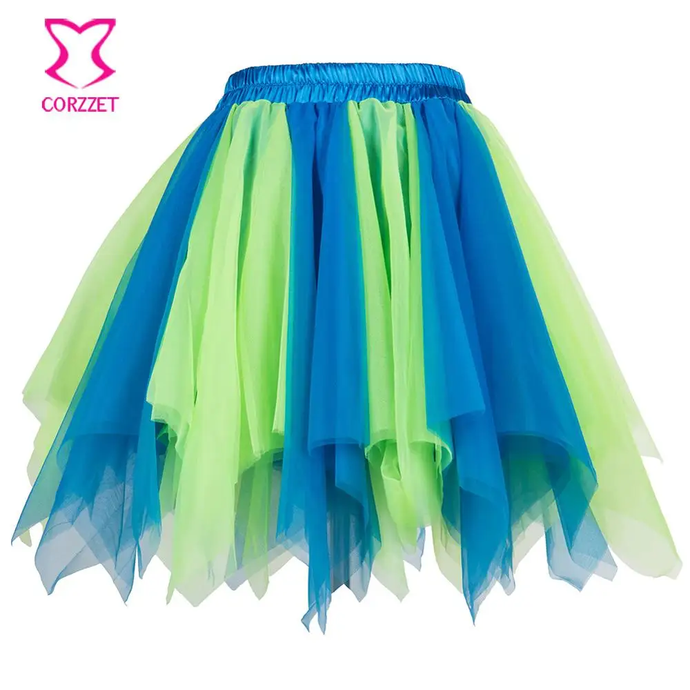 Gonna Tutù Multicolore PhilaeEC In Tulle Con Roselline: Perfetta Per Cosplay, Halloween E Feste