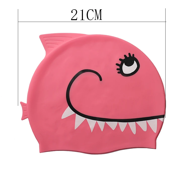 Make a Custom Design Your Own Colored Silk Screen Printed Waterproof Dome Silicone Swimming Cap for Kids