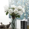 Shininglife Brand Valentine's Day glue stem silk roses for home decoration model room