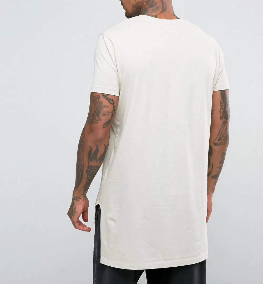 extended hem t shirt