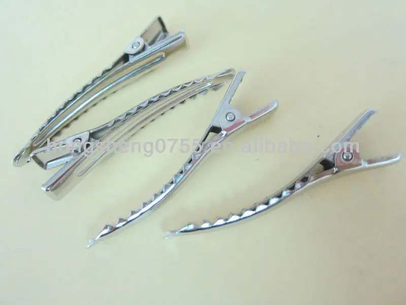 45mm Blank Alligator Hair Clip For Decoration Crocodile Hair Clip