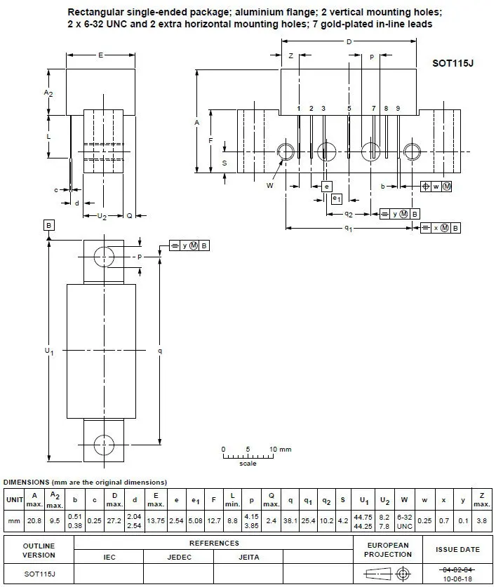 BGY835C NXP 860MHz 34.5dB Gain Push-Pull RF Module CATV Amplifier