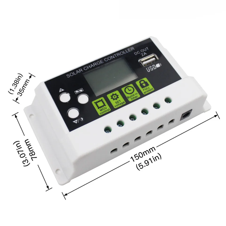 Pwm Solar Charge Controller Lithium Battery Regulator With ...