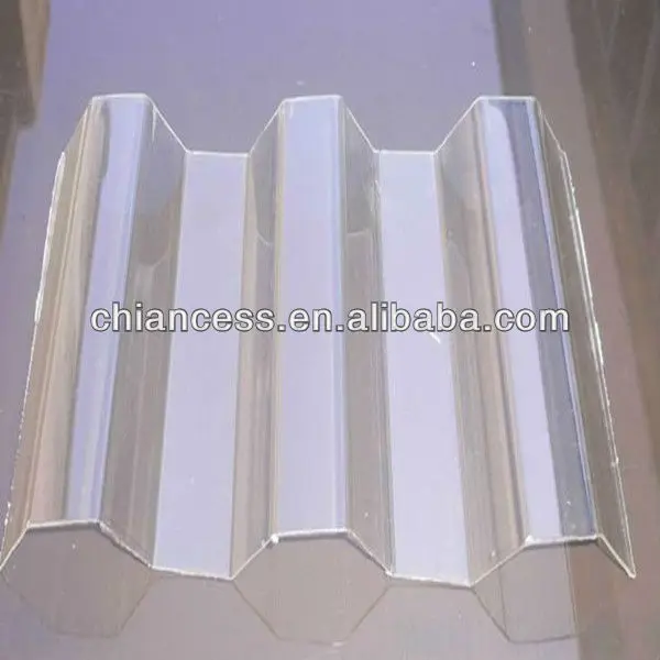 Transpa Polycarbonate Corrugated Wave Plastic Roofing Sheet