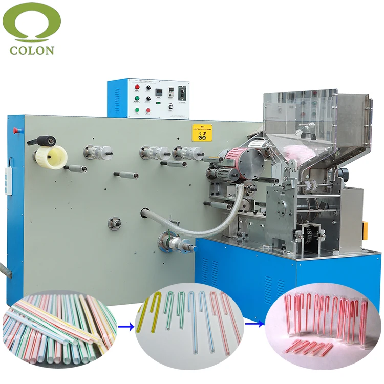 Automatic Single Drinking Straw Filling Sealing And Packing Machine