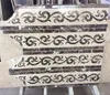 Dark emperador and Crema Marfil marble water jet cutting walling border