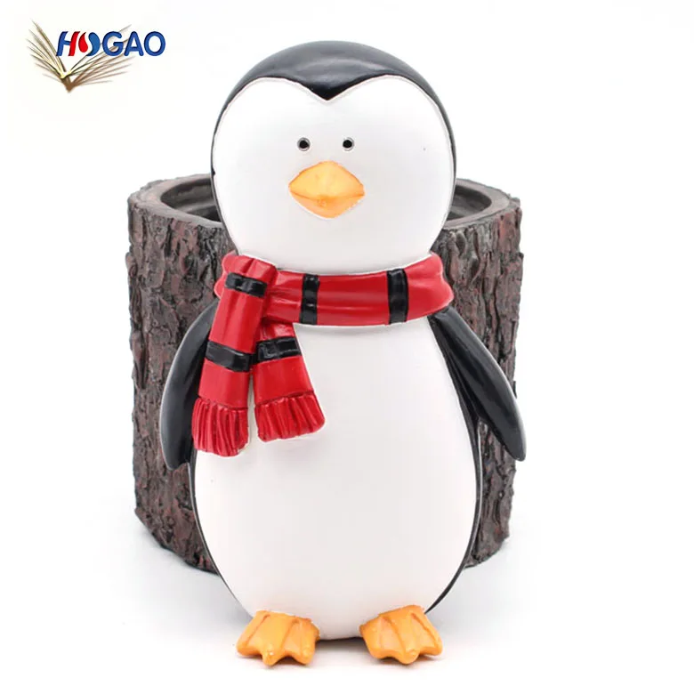 Penguin Winter Cute Desk Organizer Pencil Holder Stand Oem Wholesale