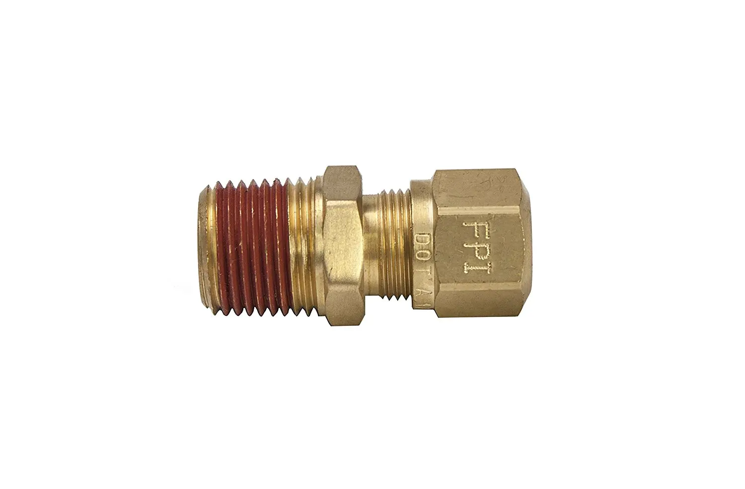 Parker Hannifin VS68NTA-4-4 Brass Air Brake-NTA Male Connector Fitting 1//4 Compression Tube x 1//4 Male Thread