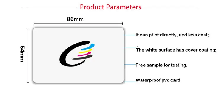 Blank Plastic PVC ID Card Inkjet Printable Business Cards