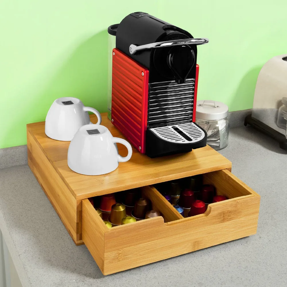 Coffee Pod Storage Drawer,Coffee Capsules Holder Stand Box Tea Box 13.