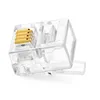 Cat3 telephone cable connector modular plugs 4p4c 6p4c