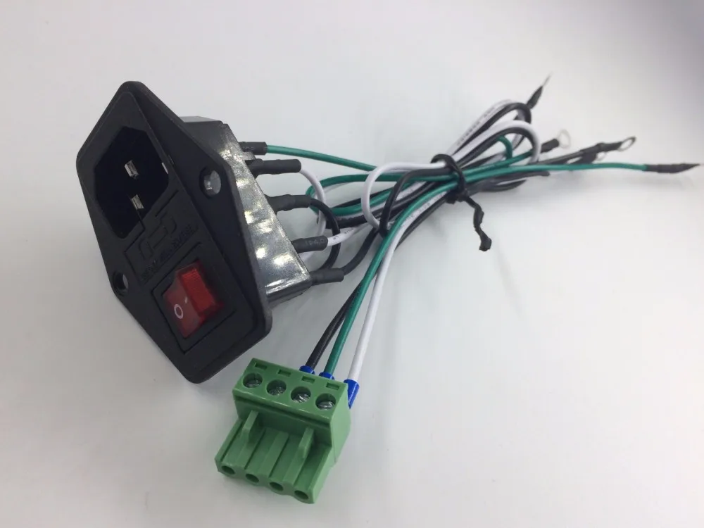 Ul Vde Approval Jr1011fr202 Inlet Switch Single Fused 10a 250v Iec C14 Ac Power Entry Module