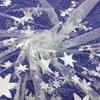 Star pattern sequin mesh net embroidery fabric for wedding dress
