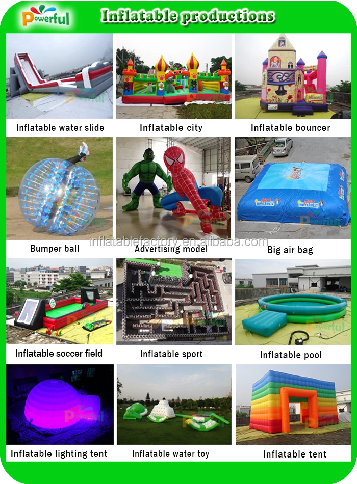 400 m inflatable slip n slide for sport game