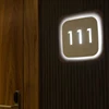 Custom Metal Back Lighted Hotel Room Number Signs