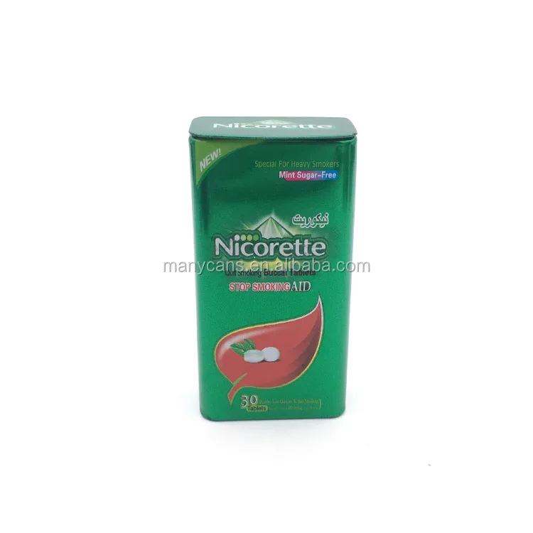 Rectangular Mints Candy Tin Box For Chewing Gum Hinged Tin Box Buy