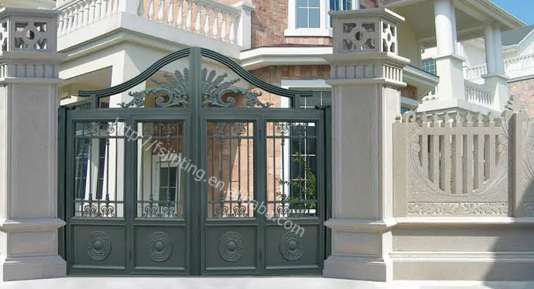Beautiful Modern Main Gates Designs Boundary Wall Iron Exterior Doors ...
