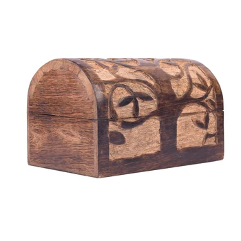 Square Vintage Wooden Storage Chest Box Square Vintage Wooden Storage Chest Box