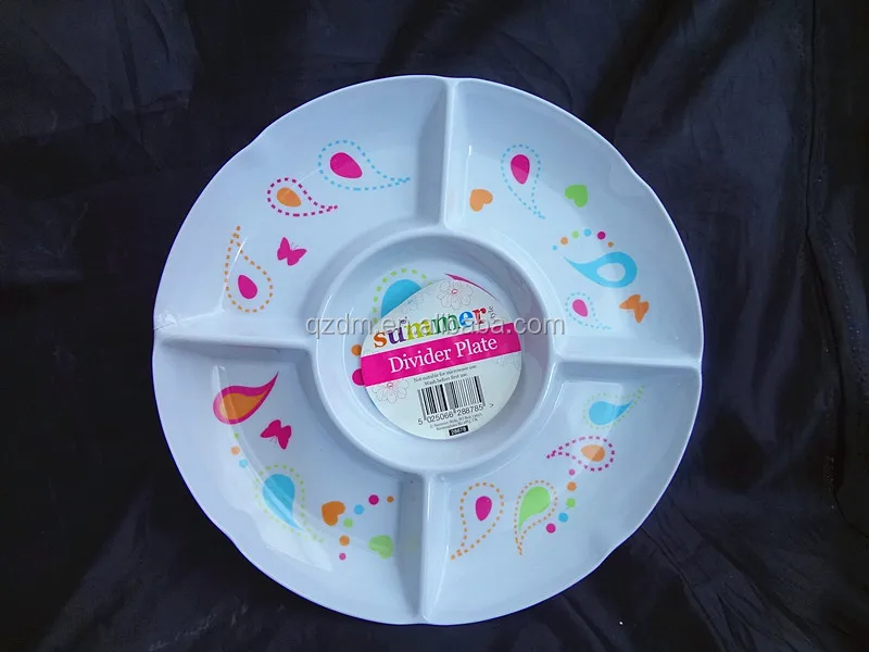 2016 Summer Serious Melamine Divider Plate,Section Plate