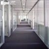 Single double layer office glass partition wall with door office wall partition with shutter