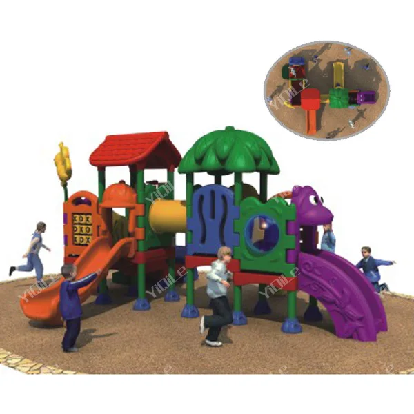 Hot Sale Outdoor Equipment Plastic Playhouse Slide For