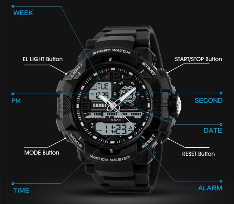 skmei watch instructions