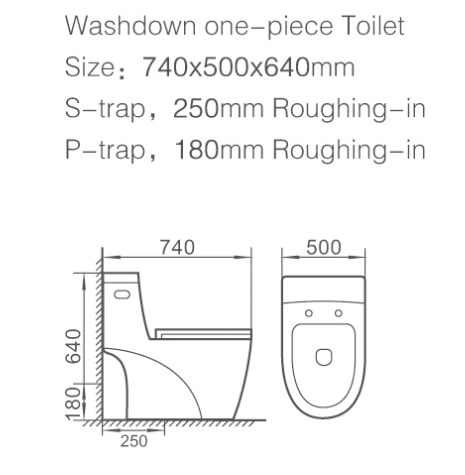 Online shopping ali baba Competitive Price  Two Pieces Sanitary Ware toilet and bathroom set