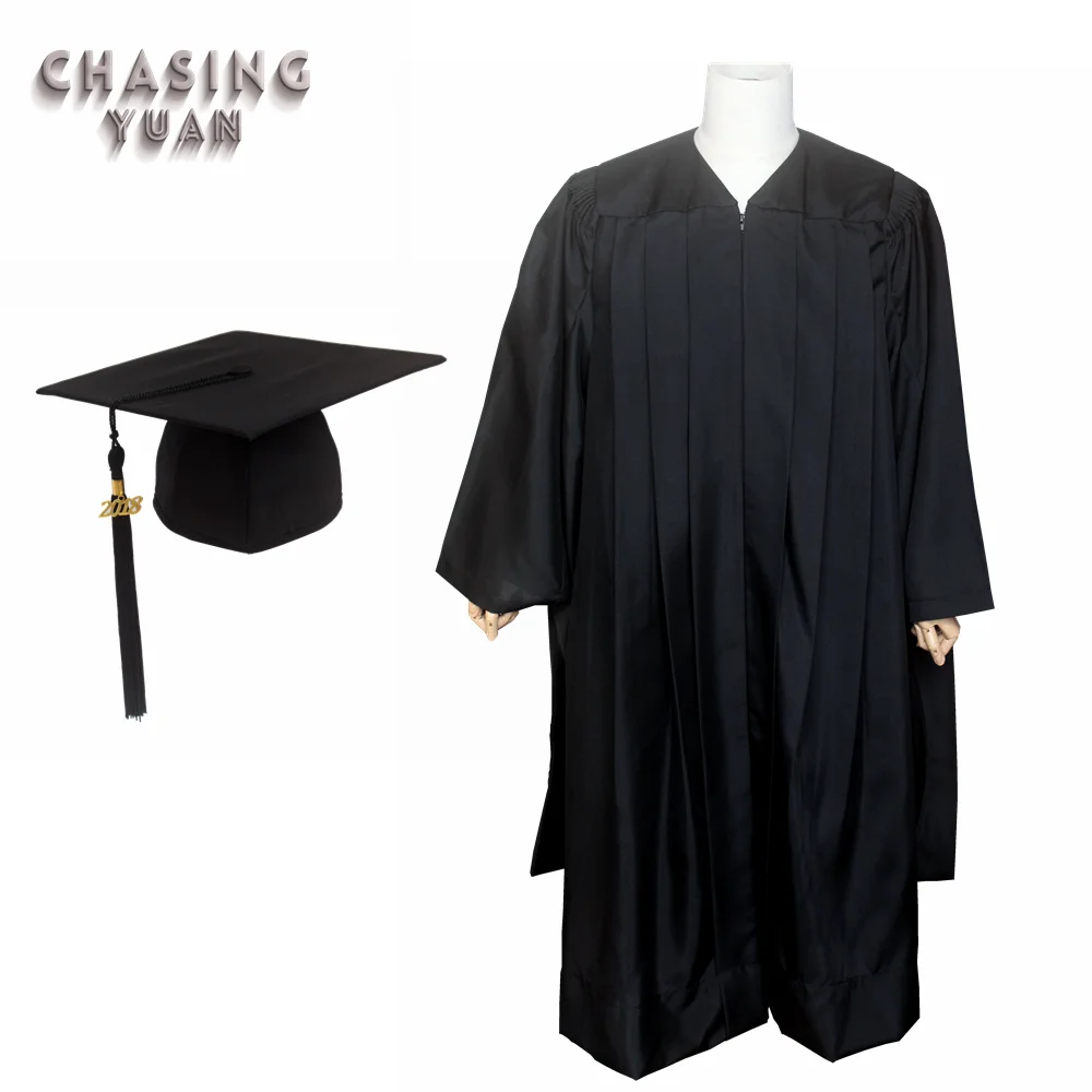 Black Master Graduation Academic Cap Gown - Buy Master Cap Gown ...