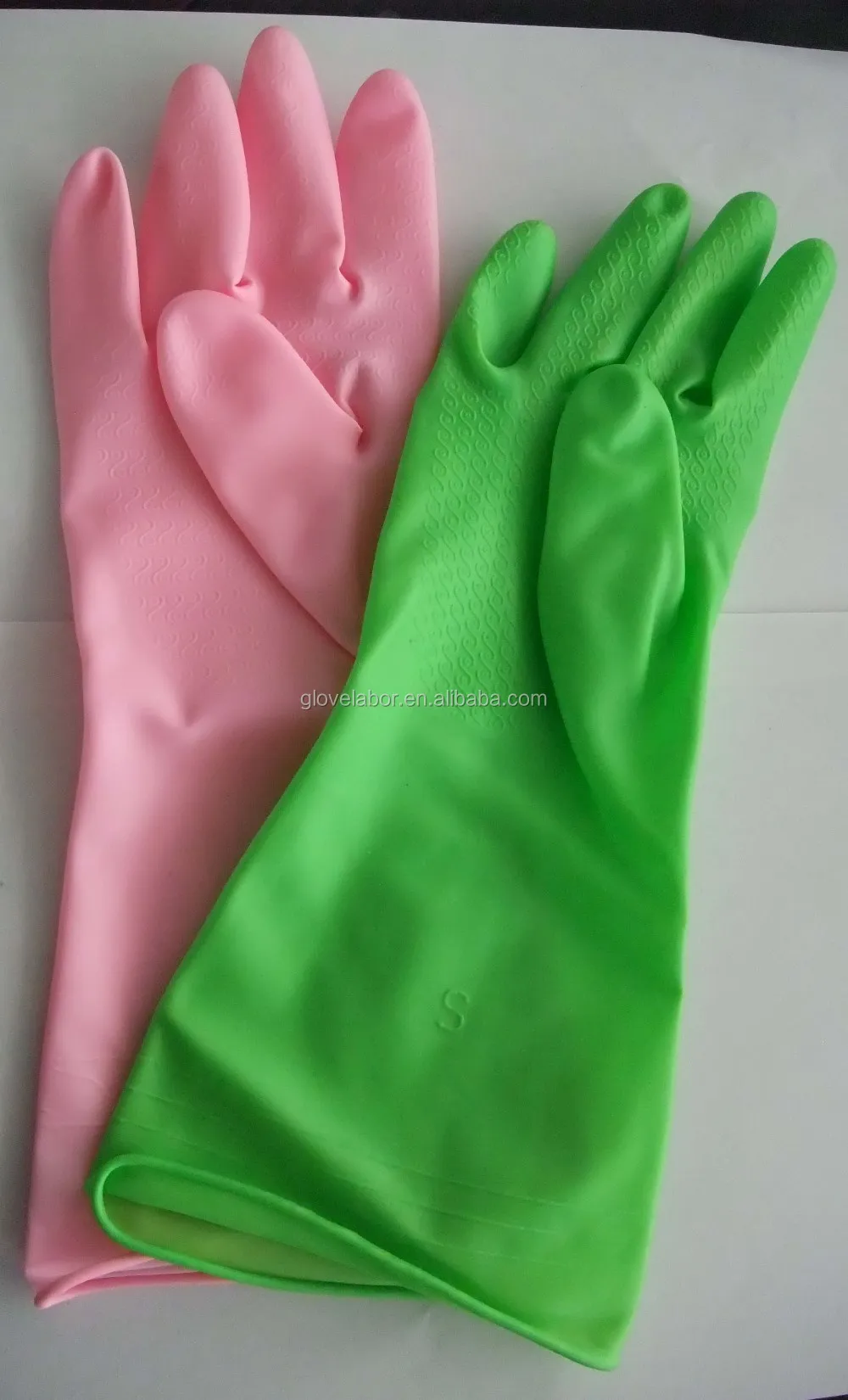 Dish And Clothes Washing 12 Inch Cotton Lined Latex Gloves Buy 12