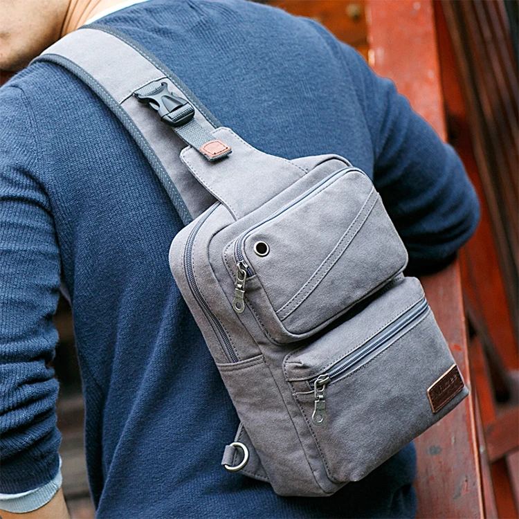 Vintage Blank Canvas Satchel Crossbody Bike Messenger Shoulder Bags For