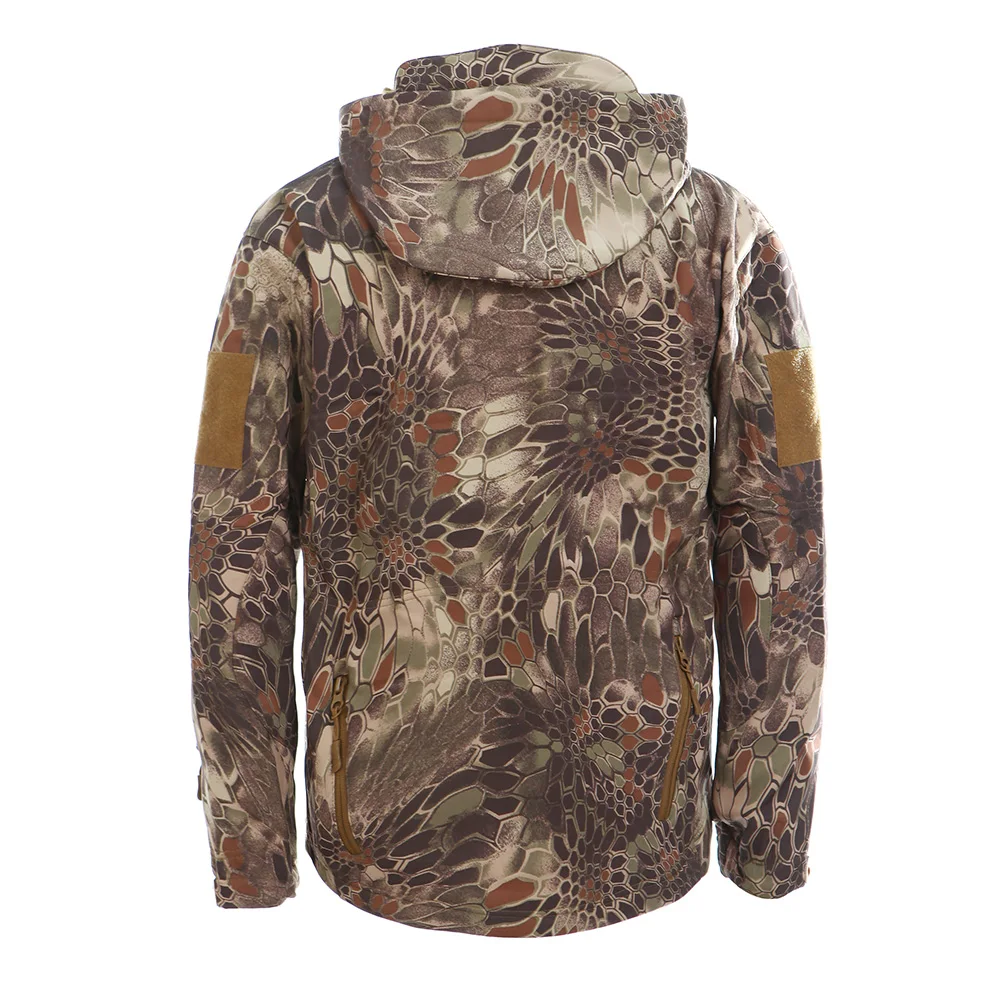 Outdoor Hunting Waterproof Jacket Softshell With Fleece Lining Men's ...