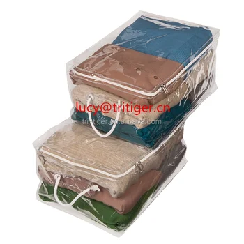 Clear Underbed Chest Sweater Storage Bag Clear Underbed Chest Sweater Storage Bag