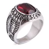 Zhongzhe Jewelry Retro Vintage Stainless Steel Casted Mens High School Navy Ring ,OEM/ODM Accept