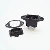 HF high quality hot sale 3 pins AC inlet power plug socket c14 small 3 pin waterproof connector