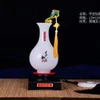 China antique white liuli jade vase for lucky gifts/home decoration