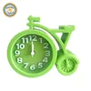 YWAJ012 RDT Simple Fashion Candy Color Novelty Kids Students Bike Shaped Mute Desktop Clock Bedside Table Alarm Clock for Gift