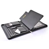 Top-quality traveller Business genuine leather cover for ipad case with notebook pockets zip around Multi-Function cover