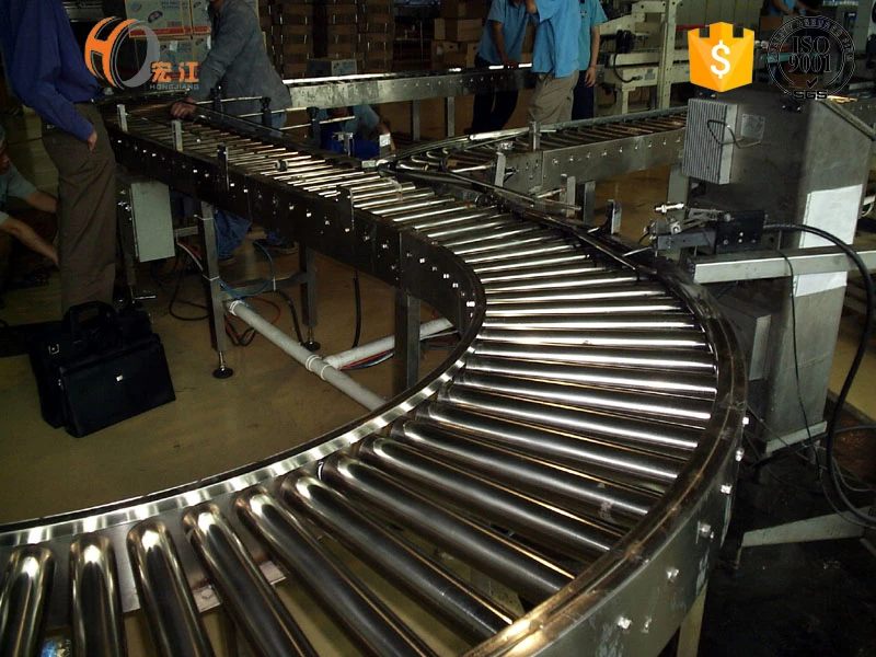 Transmission Curve gravity roller conveyor