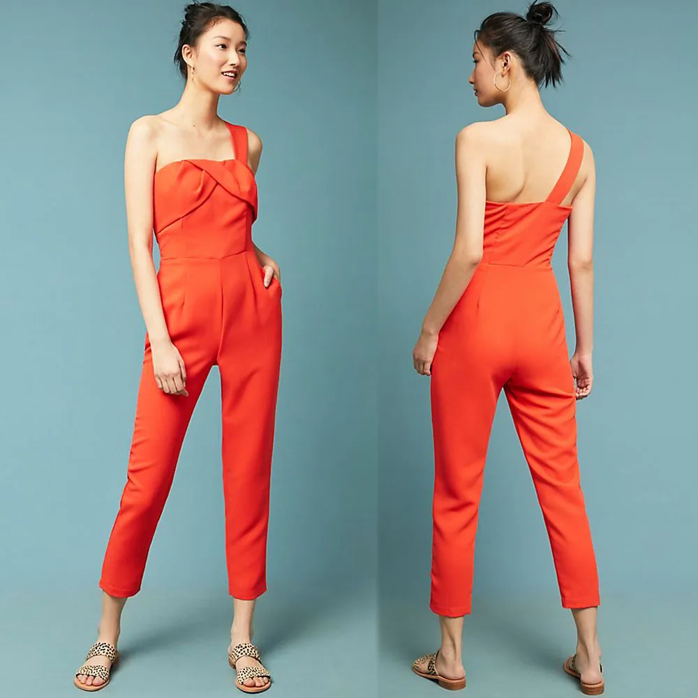 red color jumpsuit