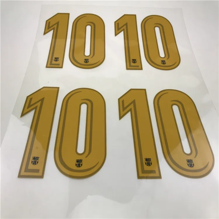 High Quality Custom Soccer Jersey Number With Letters And Heat Transfer