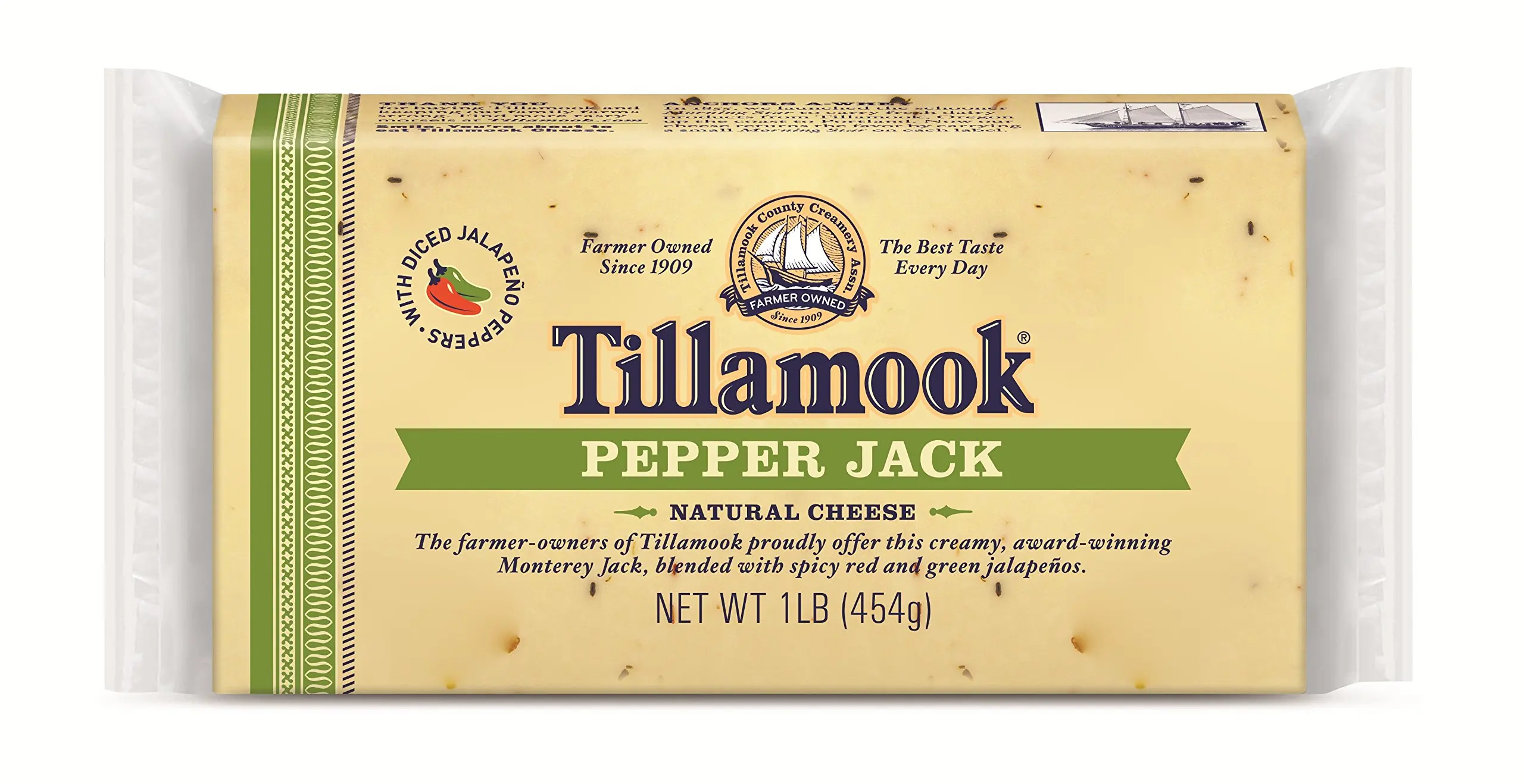 Tillamook, Pepper Jack Cheese, 1 lb