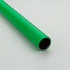 Factory price round shaped green zinc abs plastic coated pipe for shelf system