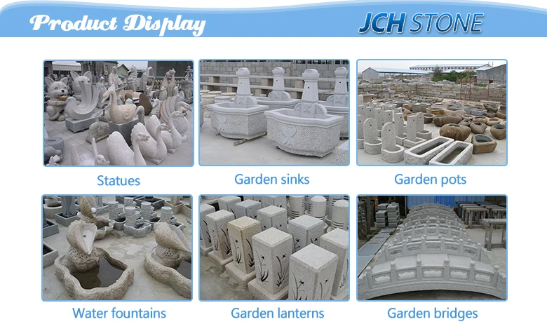 Red granite stone bird bath bowl