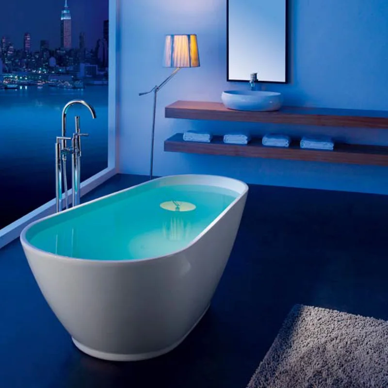 Innovative new products High quality Hotel Indoor freestanding  oval  acrylic bathtubFor Bathroom