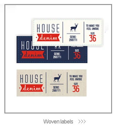 Clothing Garment Damask Satin Centerfold High Density Tag Loop Fold Quality Brand Heat Cut Lael Cotton Woven Label