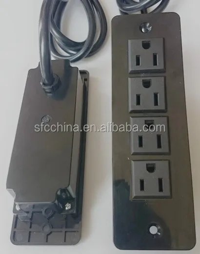 Surface Mounted 4-Outlet 125V Power Bar