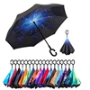 2018 new products inverted reversible umbrellas auto open and auto close